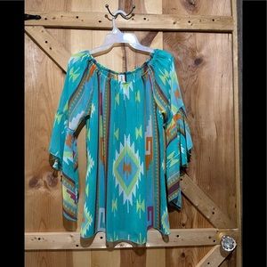 R Rouge western top